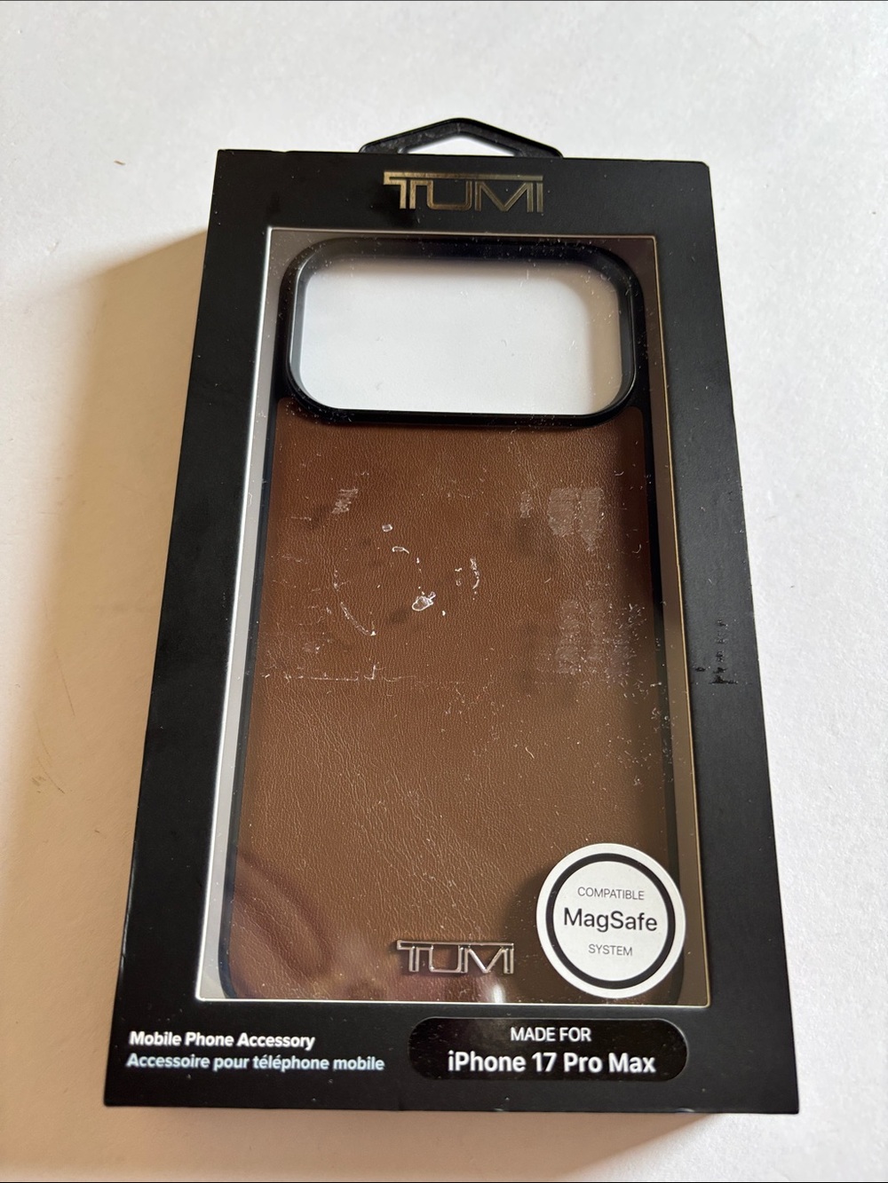 Tumi Leather Protective Case For iPhone 17 Pro Max